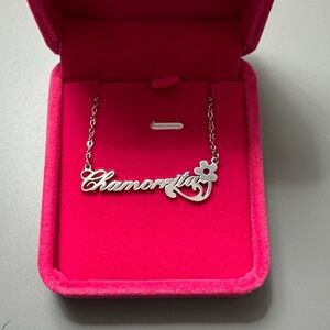 Elegant Silver “Chamorrita” Necklace with Floral Design